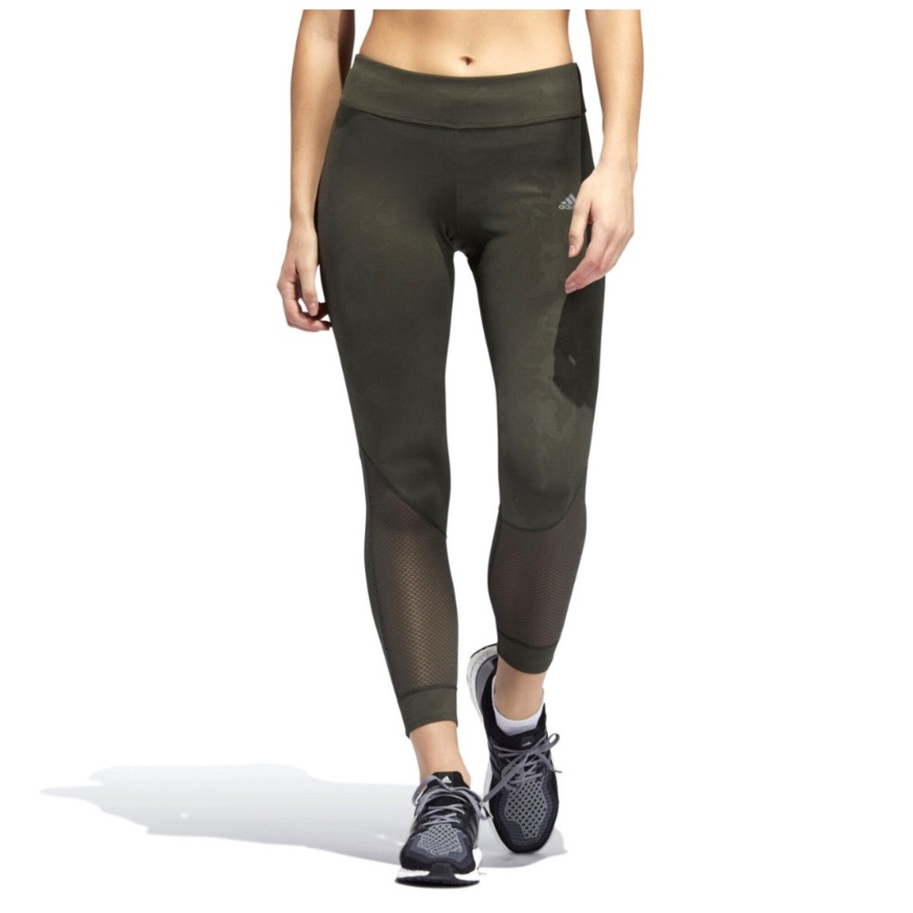ADIDAS OWN THE RUN CAMO AND MESH TIGHTS (a149)